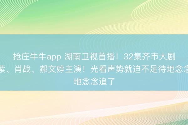 抢庄牛牛app 湖南卫视首播！32集齐市大剧，杨紫、肖战、郝文婷主演！光看声势就迫不足待地念念追了