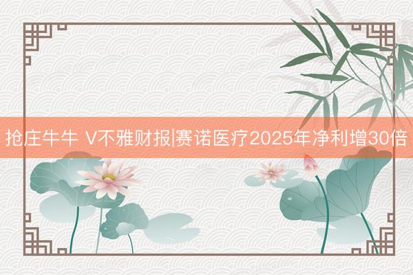 抢庄牛牛 V不雅财报|赛诺医疗2025年净利增30倍