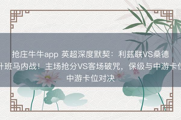 抢庄牛牛app 英超深度默契:利兹联VS桑德兰,升班马内战!主场抢分VS客场破咒,保级与中游卡位对决