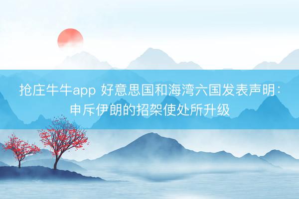 抢庄牛牛app 好意思国和海湾六国发表声明：申斥伊朗的招架使处所升级