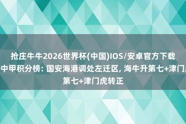 抢庄牛牛2026世界杯(中国)IOS/安卓官方下载 中超+中甲积分榜: 国安海港调处左迁区， 海牛升第七+津门虎转正