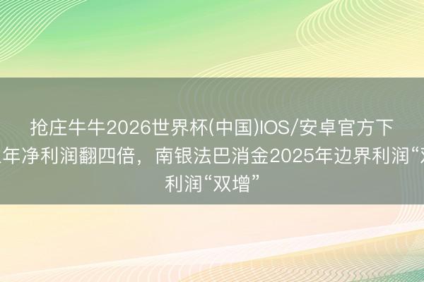 抢庄牛牛2026世界杯(中国)IOS/安卓官方下载 三年净利润翻四倍，南银法巴消金2025年边界利润“双增”